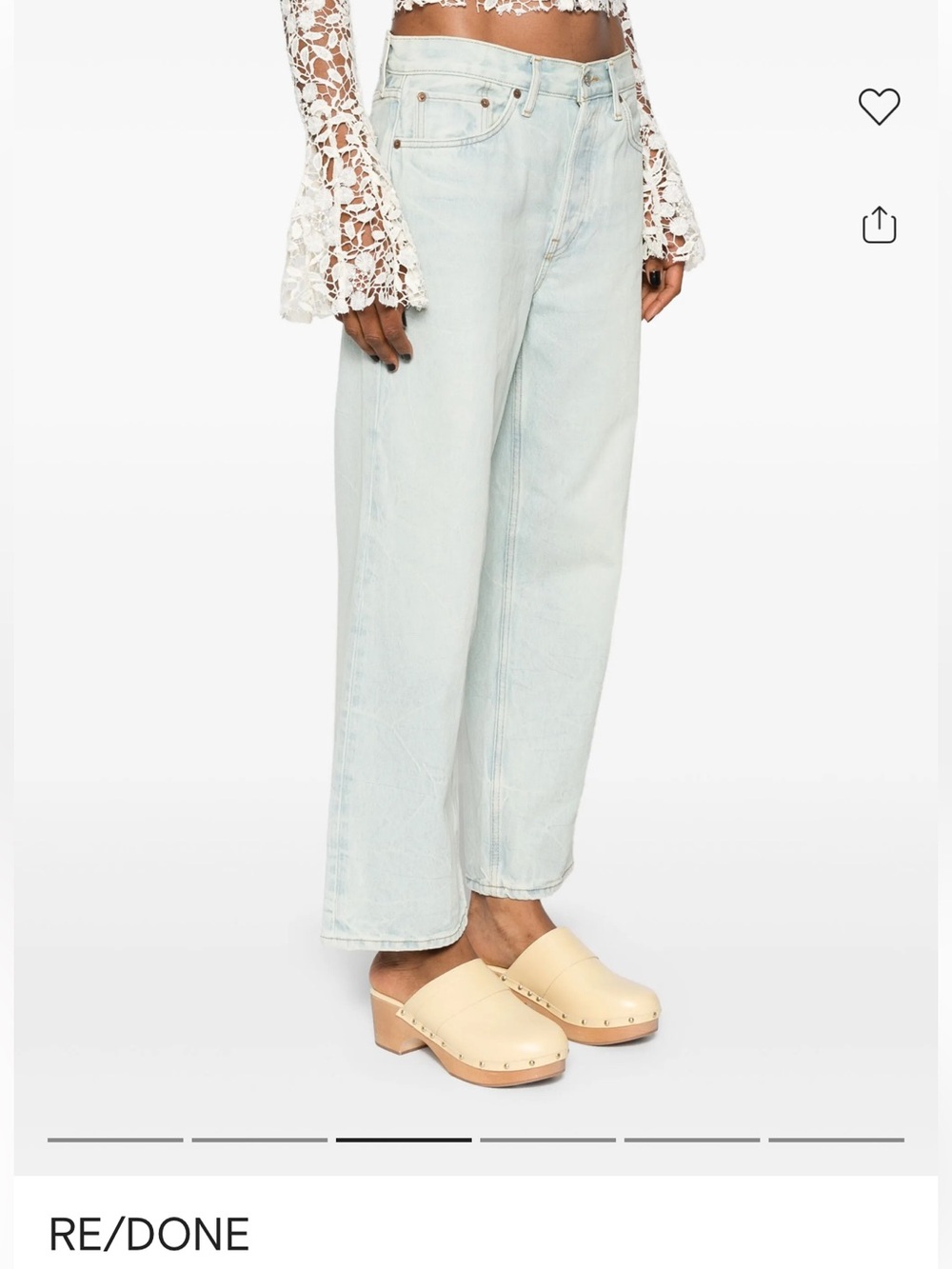 Re/Done loose crop jeans